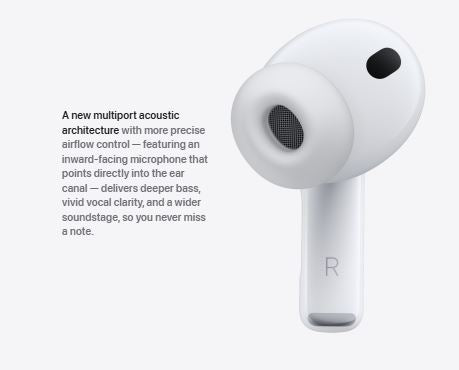AirPods Pro 3-The world’s best in‑ear Active Noise Cancellation.